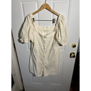 Spartina 449 Women's  Catrina Eyelet Dress Pearl White